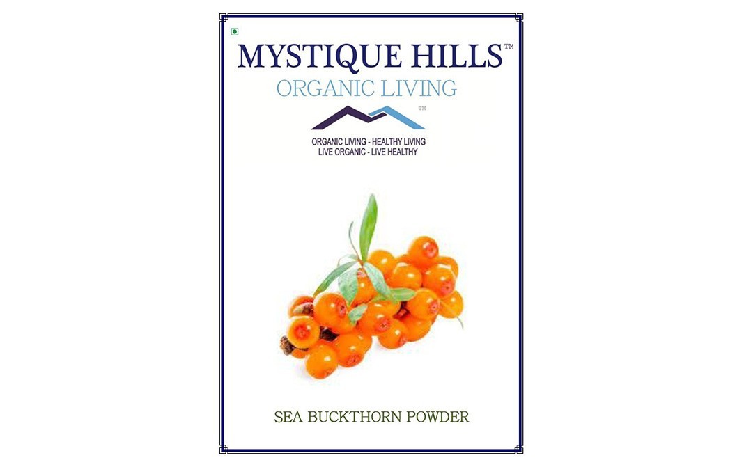 Mystique Hills Organic Sea Buckthorn Powder   Box  50 grams